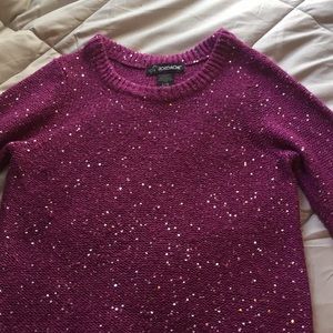 Purple sequin sweater